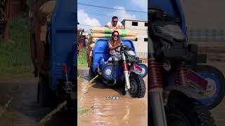 Double EXEL five wheel electric tricycle with a load capacity full of power drive on water part15 [upl. by Anderegg]