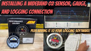 Installing a Wideband O2 Sensor Gauge and Logging Connection [upl. by Ahseneuq]