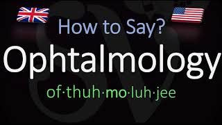 How to Pronounce Ophtalmology CORRECTLY Meaning amp Pronunciation [upl. by Vitia]