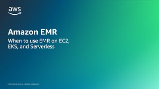 Amazon EMR  When to use EMR on EC2 EKS and Serverless [upl. by Ikkela]