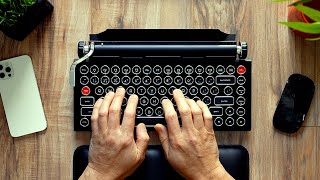 Worlds Best Retro Vintage Typewriter Inspired Keyboard The QWERKYWRITER by QWERKYTOYS [upl. by Maon]