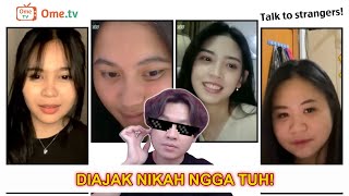 Nyanyi Buat Cewek di OmeTV Eh Dia Malah Minta Nikah 😱💍  Singing Reaction OmeTV [upl. by Nyrehtak732]