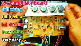 3773 Powerful Transistor Audio Amplifier Board2n3773 250W FULL WIRING🔥🔥🔥 [upl. by Alegnat]