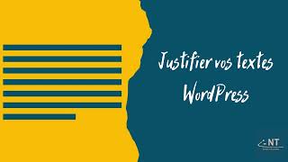 Tutoriel justifier du texte dans WordPress avec Gutenberg [upl. by Atteiluj]