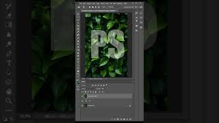 Leaf Text Effect Photoshop Tutorial shorts photoshop leaf [upl. by Afrika]