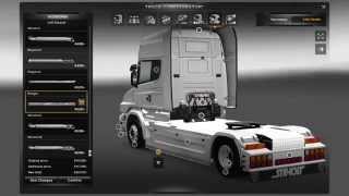 Euro Truck Simulator 2Customization Scania T [upl. by Oiredised]