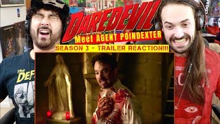 Marvel’s DAREDEVIL SEASON 3  Meet Agent Poindexter  TRAILER REACTION [upl. by Kieffer700]