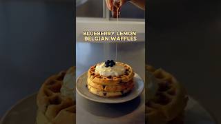 Blueberry lemon Belgian waffles [upl. by Fotina]