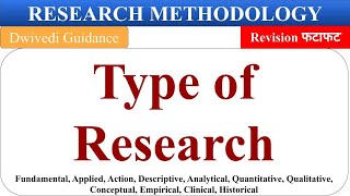 Type of Research research types descriptive analytical action empirical research methodology [upl. by Tortosa]