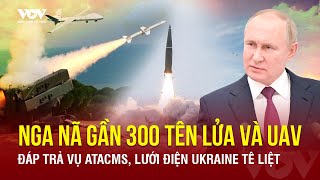 Toàn cảnh Quốc tế trưa 1412Nga nã gần 300 tên lửaUAV đáp trả vụ ATACMS lưới điện Ukraine tê liệt [upl. by Laurella]