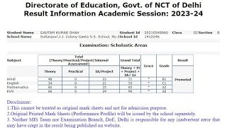 EDUDEL Delhi Result 2024 Kaise Dekhe  How To Check Delhi EDUDEL Result 2024  Class 3 To 7 Result [upl. by Row26]