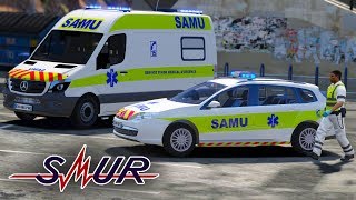 GTA 5 IMMERSION AU CŒUR DU SAMU  SMUR INTERVENTION30 [upl. by Sulohcin]