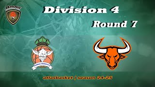 Atlasbasket  Div 4Round 7  KAREAL MADRI vs TEAS BULLS [upl. by Alilad]