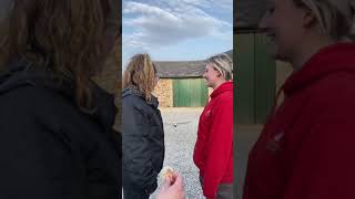 Barn Owl Flies in Between Two Woman for Snack  1470638 [upl. by Atalaya720]