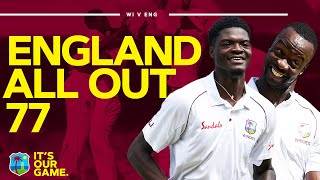 🔥 Unplayable Fast Bowling  Windies Quicks Bowl Opposition Out For 77  West Indies v England [upl. by Skantze]