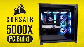 One of the BEST cases EVER  Corsair 5000X PC Build [upl. by Pentheas]