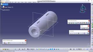 Sleeve amp Cotter Join Assembly in CATIA V5 [upl. by Darnok]