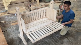 Amazing Woodworking Project Design Ideas  How To Build A Modern Versatile Single Cribs For Your Son [upl. by Retsevel]