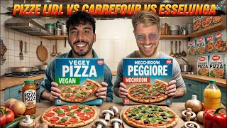 PIZZA CARREFOUR VS PIZZA LIDL VS PIZZA ESSELUNGA  NON CI POSSO CREDERE TROVIAMO DELLE PIZZE ASSURDE [upl. by Keyek]