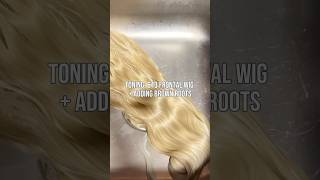 HOW TO  TONE 613 WIG  add BROWN ROOTS [upl. by Dnomal]