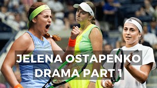 Jelena Ostapenko SAVAGE TENNIS DRAMA Crazy amp Funny Highlights Part 1 [upl. by Tarfe152]