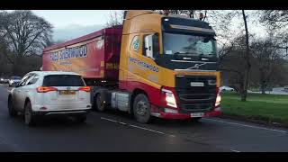 Lorries at Calver Crossroads Derbyshire [upl. by Sancha]