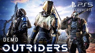 OUTRIDERS Demo complète  Le nouveau TPS coopératif de Square Enix  Gameplay Découverte PS5 [upl. by Queridas314]