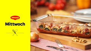 Cannelloni mit RicottaSpinatFüllung Rezept  MAGGI Mittwoch [upl. by Manya]