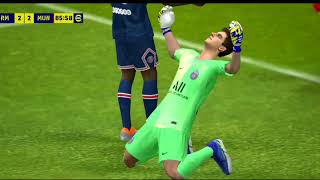 Courtois Pes 2022  Max Rating Gameplay Review  eFootball 2022 Mobile [upl. by Ewens]