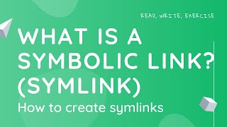 What is a symbolic link symlink [upl. by Alcott]