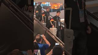 DFB German Team exit Hotel Germany  Scotland [upl. by Casia]