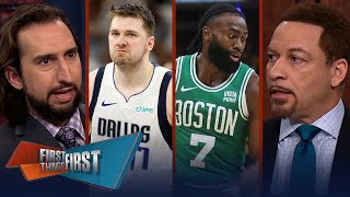 Mavericks vs Celtics in the NBA Finals Nick and Brou give their picks  NBA  FIRST THINGS FIRST [upl. by Berner763]