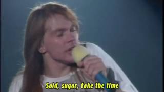 Guns N Roses Live Patience with lyrics [upl. by Ahsatsana]