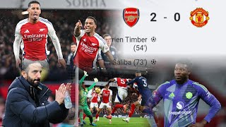 arsenal vs manutd Highlights 2  0 pest game 452024 [upl. by Eniluqcaj]