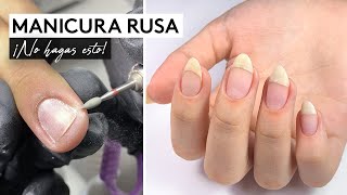 LOS 5 errores más comunes de la MANICURA RUSA ❌  Aninails Studio [upl. by Sadye]