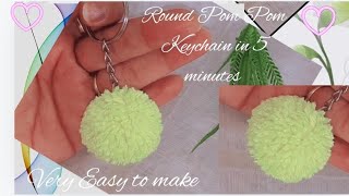 5 Minute Mein Gol Pom Pom Keychain banane Ka Sahi Tarika 👌🏻👆🏻Knotwithpriyanshi554 [upl. by Lisetta594]