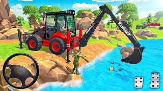 JCB 3DX BACKHOE LOADER BUS SIMULATOR INDONESIA DRIVING LIVE STREAM [upl. by Hadihahs869]