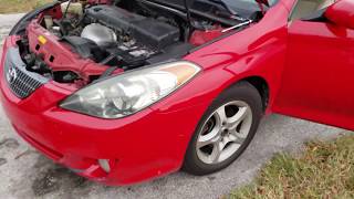 How to change air filter 2004 Toyota Camry Solara [upl. by Hoshi]