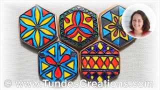 How to decorate stained glass cookies [upl. by Fredel]