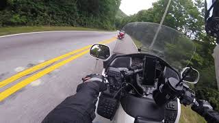 Road up to Brasstown Bald rt 180 Georgia Mountains Goldwing amp Transcontinental Tourer [upl. by Reyna]