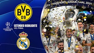 Borussia Dortmund vs Real Madrid Extended Highlights  UCL Final  CBS Sports Golazo [upl. by Trinity]