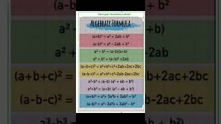 10th class algebraic formulaalgebraic formula10th class CBSE [upl. by Kenway]