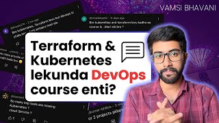 Kubernetes amp Terraform for DevOps in Telugu  Vamsi Bhavani Courses [upl. by Kciregor]