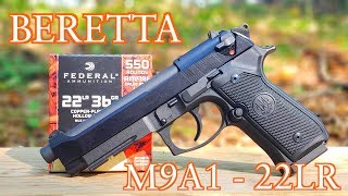 BERETTA 92FS M9A1 22LR REVIEW [upl. by Ger]