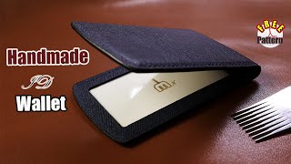 DIY leather ID case 2021 [upl. by Aneekat]