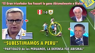 quotPERU NOS CALLO LA BOCAquot PERIODISTAS URUGUAYOS REACCIONARON ASI TRAS DERROTA con PERU VS URUGUAY HOY [upl. by Acacia]