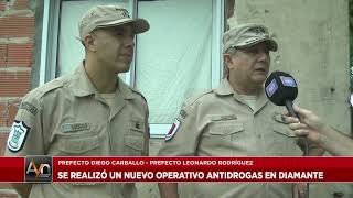 Prefectura Naval Argentina realizó un nuevo operativo antidrogas en Diamante [upl. by Sulecram819]