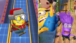 Evil Minion Lumberjack Runs at Bratts Lair amp Freedonia  Despicable Me Minion Rush huhugamegame [upl. by Harl529]