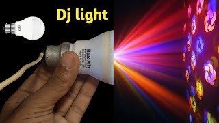 How to make powerfull DJ Light at home using old LED Bulb  Decoration light  Dj light  light [upl. by Aiza]