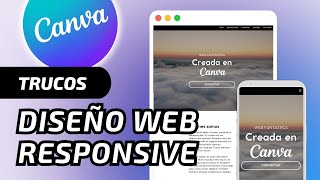 CANVA WEB RESPONSIVE Consejos y trucos [upl. by Tace526]